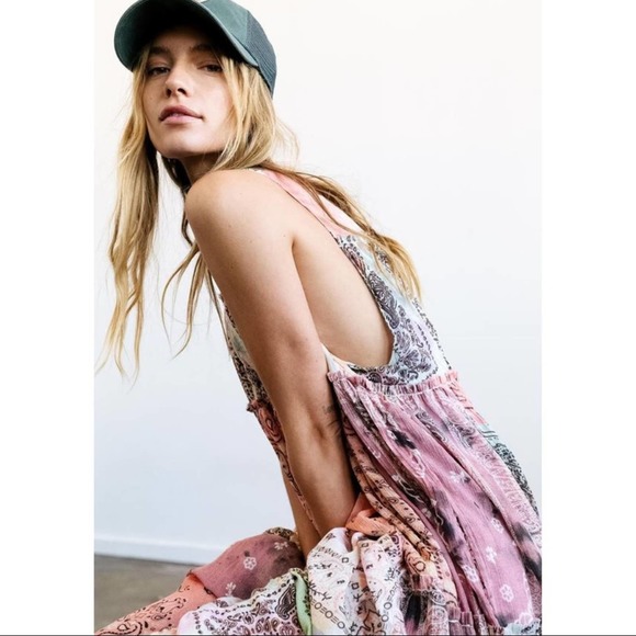 NEW Free People Bandana Rama Maxi Dress - Picture 4 of 16